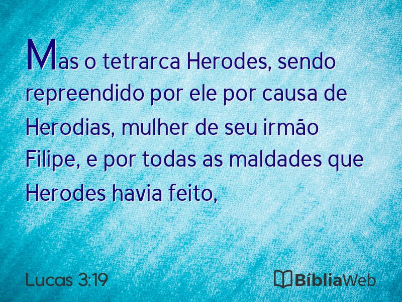 Lucas 3:19 em imagem para compartilhar