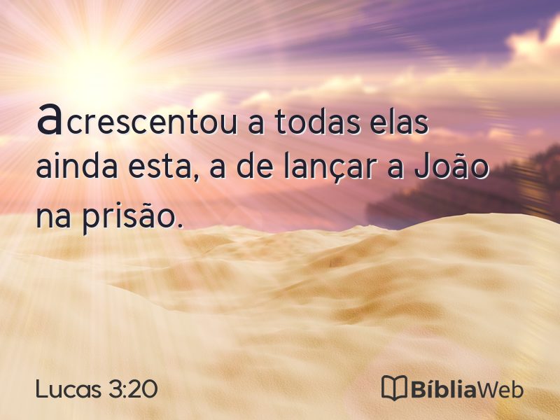 Lucas 3:20 em imagem para compartilhar