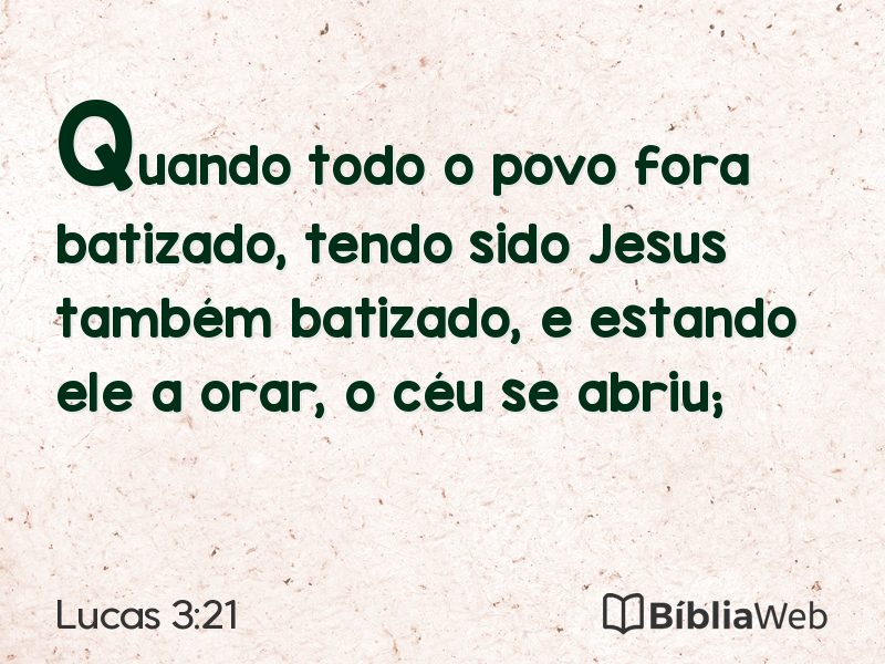 Lucas 3:21 em imagem para compartilhar