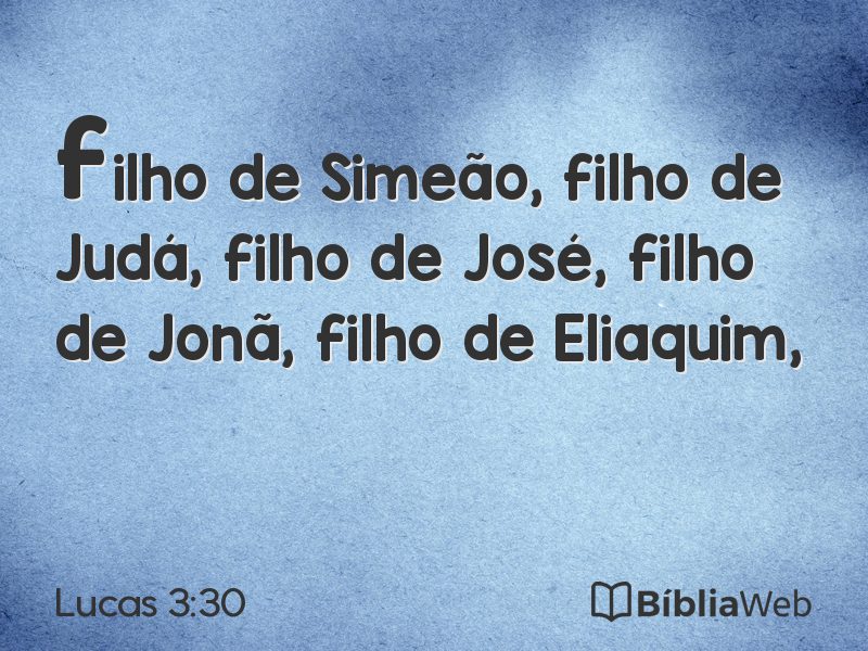 Lucas 3:30 em imagem para compartilhar