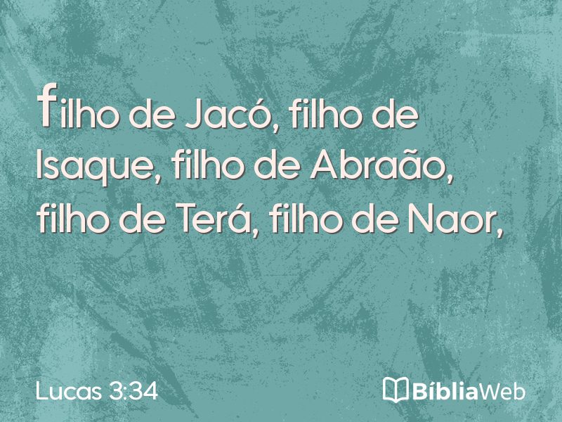 Lucas 3:34 em imagem para compartilhar