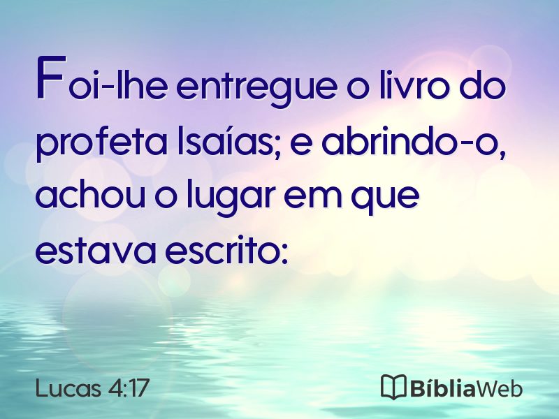 Lucas 4:17 em imagem para compartilhar