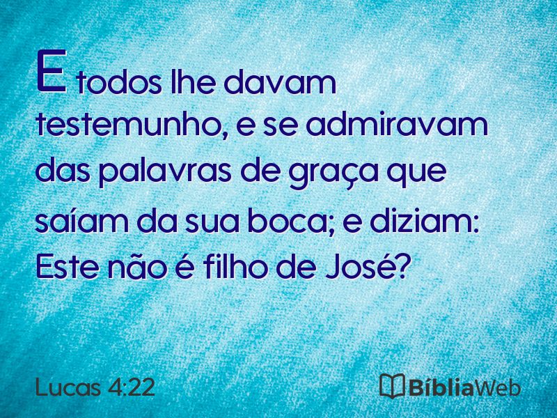 Lucas 4:22 em imagem para compartilhar