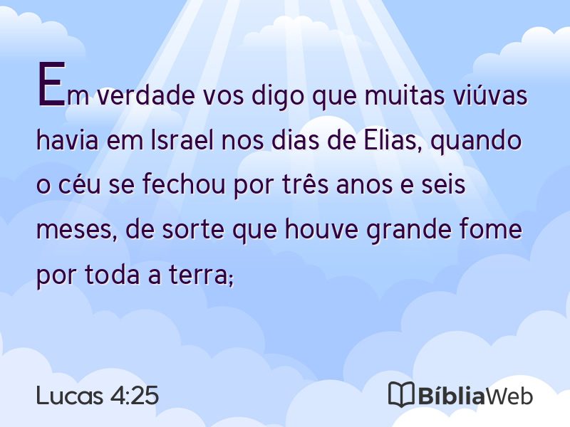 Lucas 4:25 em imagem para compartilhar
