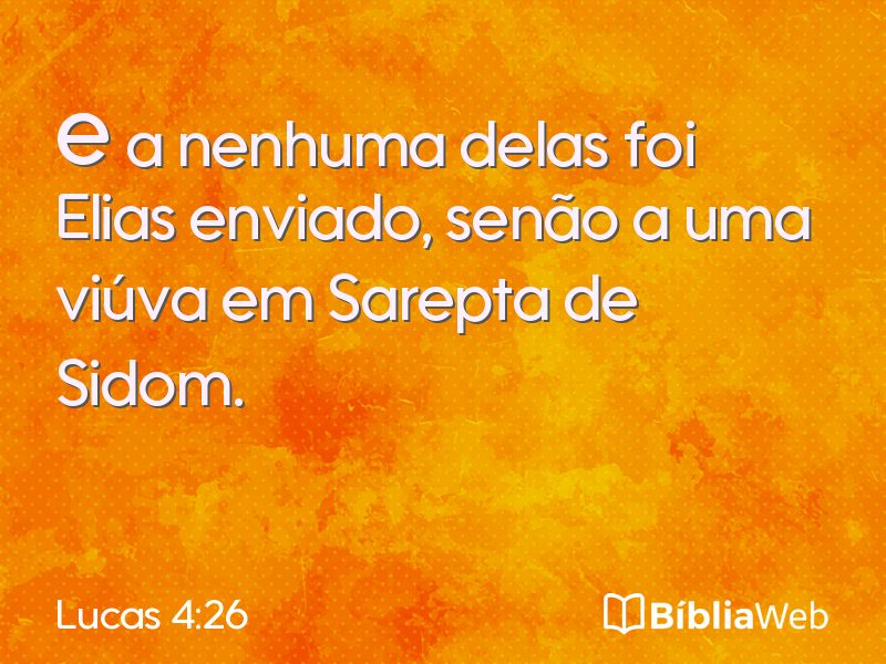 Lucas 4:26 em imagem para compartilhar