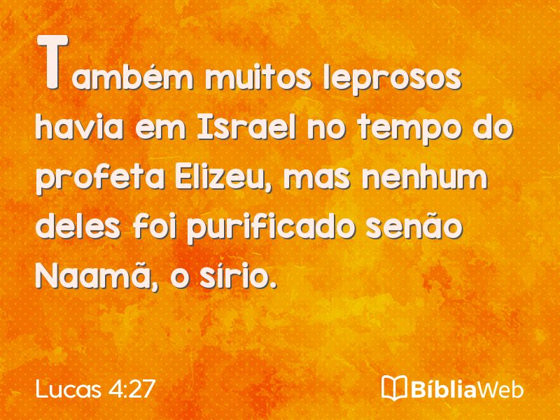 Lucas 4:27 em imagem para compartilhar