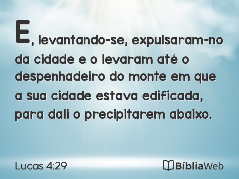 Lucas 4:29 em imagem para compartilhar
