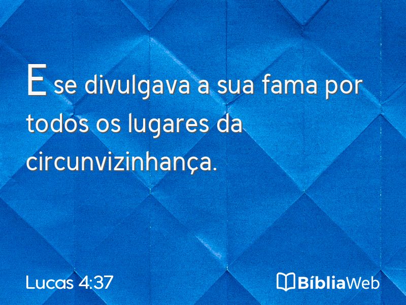 Lucas 4:37 em imagem para compartilhar
