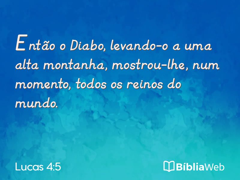 Lucas 4:5 em imagem para compartilhar