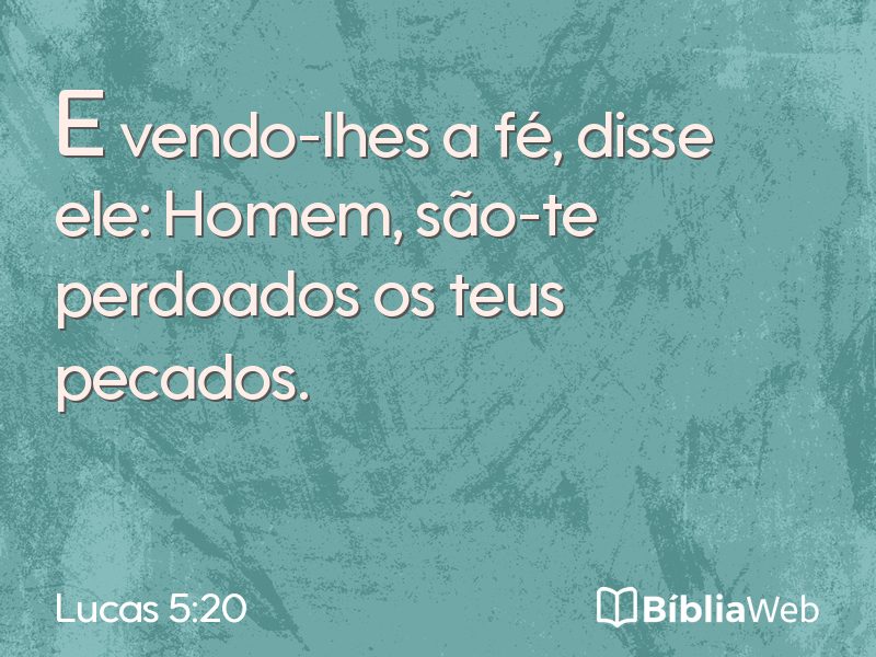 Lucas 5:20 em imagem para compartilhar