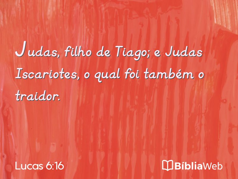 Lucas 6:16 em imagem para compartilhar