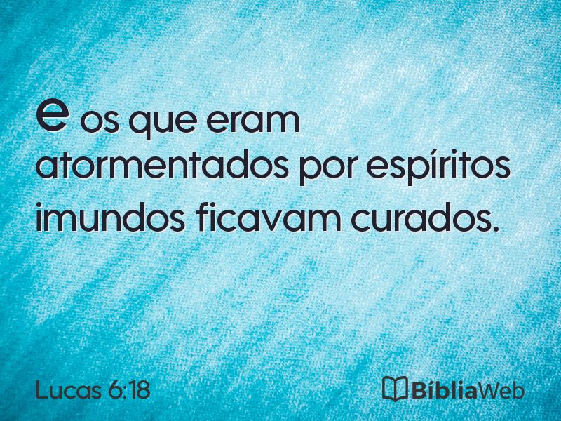 Lucas 6:18 em imagem para compartilhar