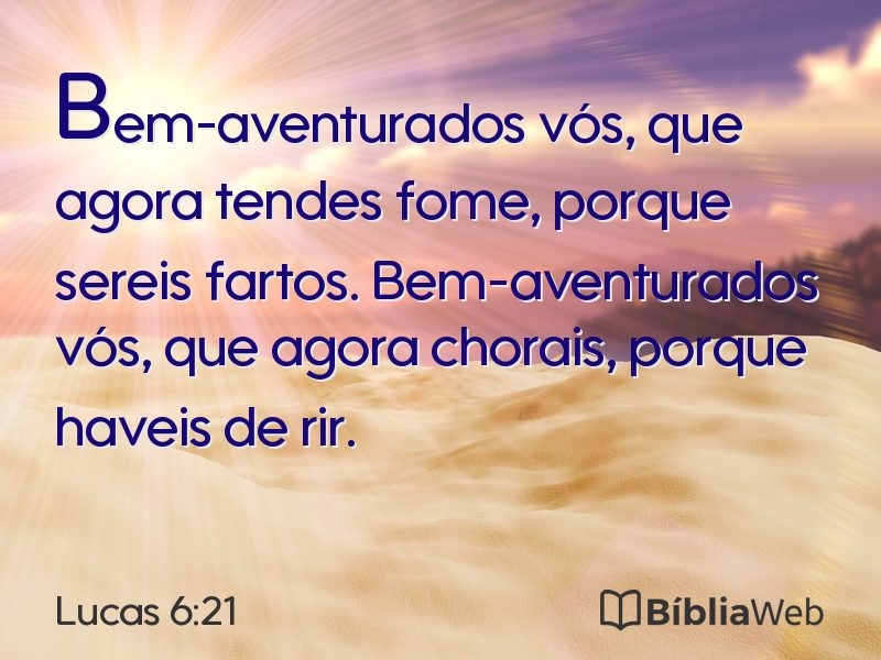 Lucas 6:21 em imagem para compartilhar