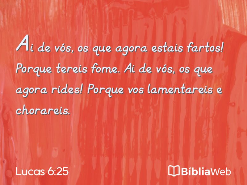 Lucas 6:25 em imagem para compartilhar