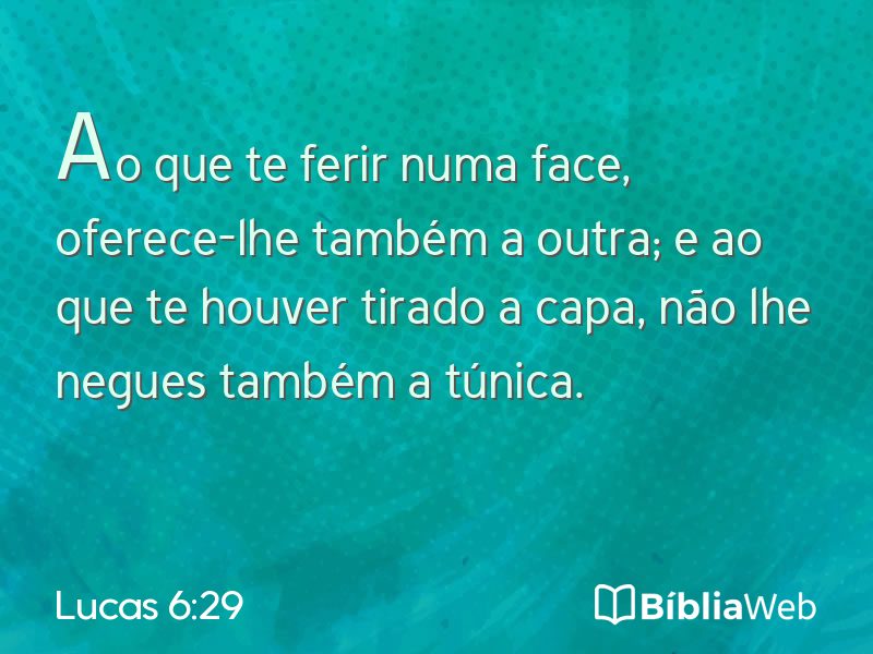 Lucas 6:29 em imagem para compartilhar