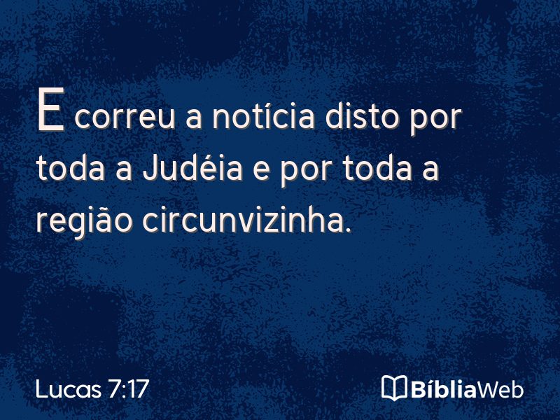 Lucas 7:17 em imagem para compartilhar
