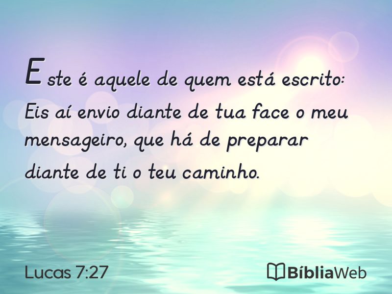 Lucas 7:27 em imagem para compartilhar
