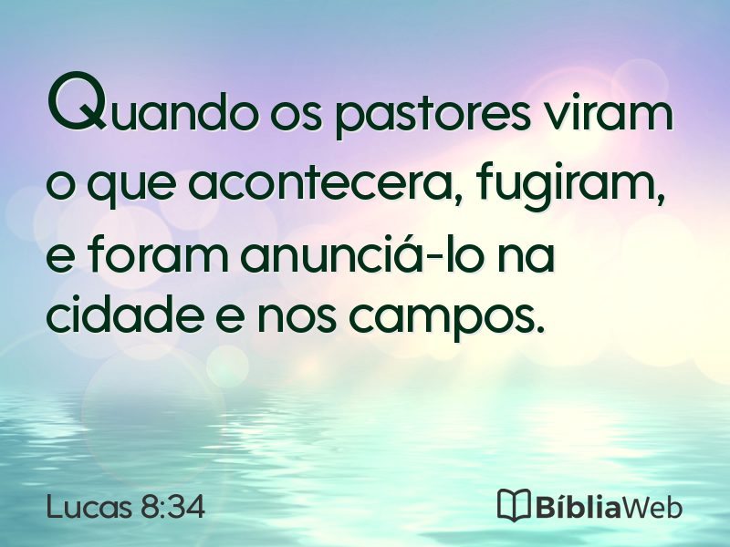 Lucas 8:34 em imagem para compartilhar