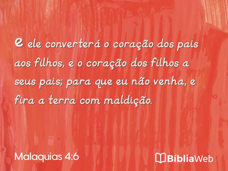 Malaquias 4:6 em imagem para compartilhar