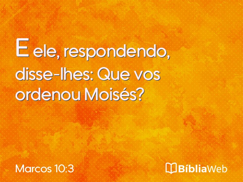 Marcos 10:3 em imagem para compartilhar