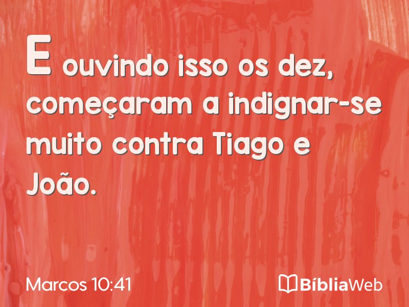 Marcos 10:41 em imagem para compartilhar