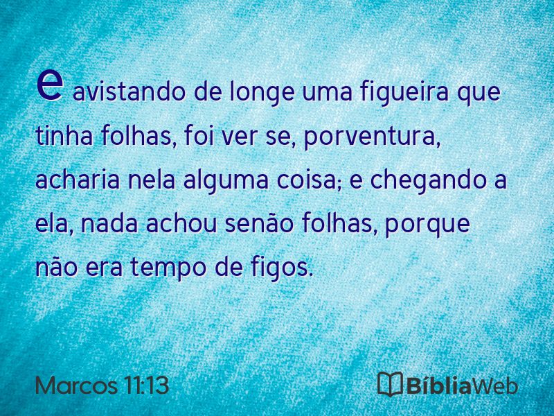 Marcos 11:13 em imagem para compartilhar