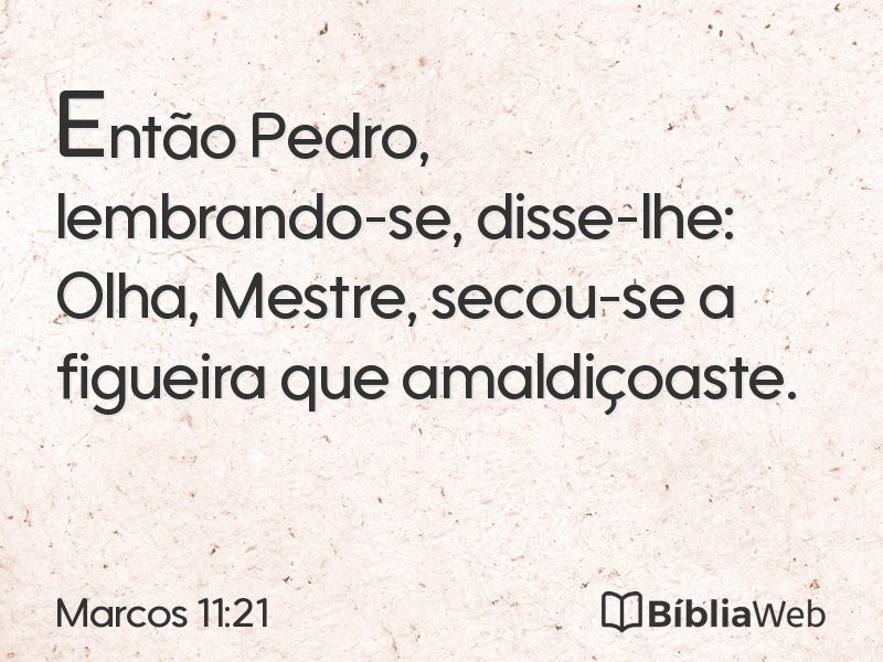 Marcos 11:21 em imagem para compartilhar