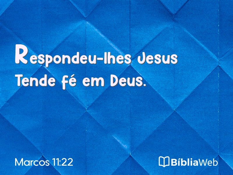 Marcos 11:22 em imagem para compartilhar