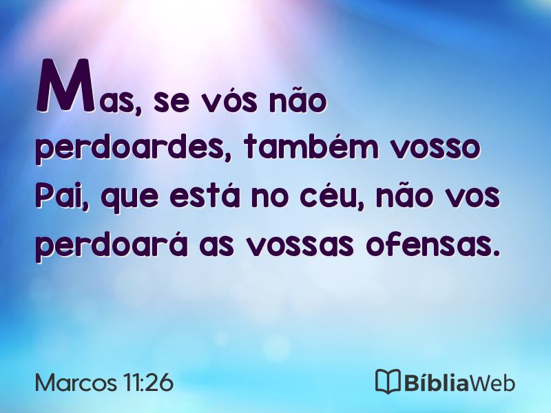 Marcos 11:26 em imagem para compartilhar