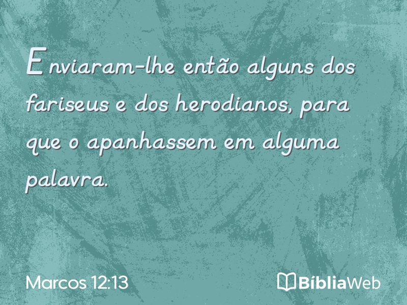 Marcos 12:13 em imagem para compartilhar