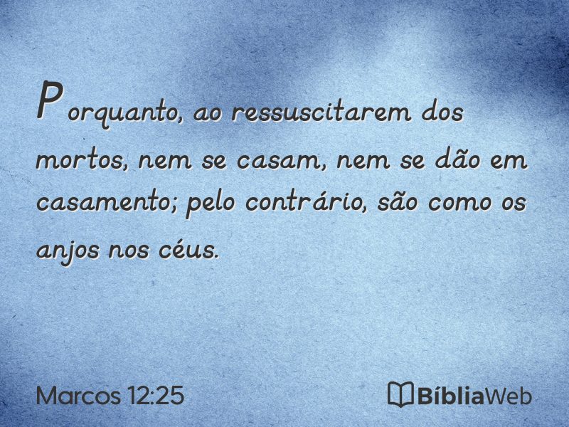 Marcos 12:25 em imagem para compartilhar