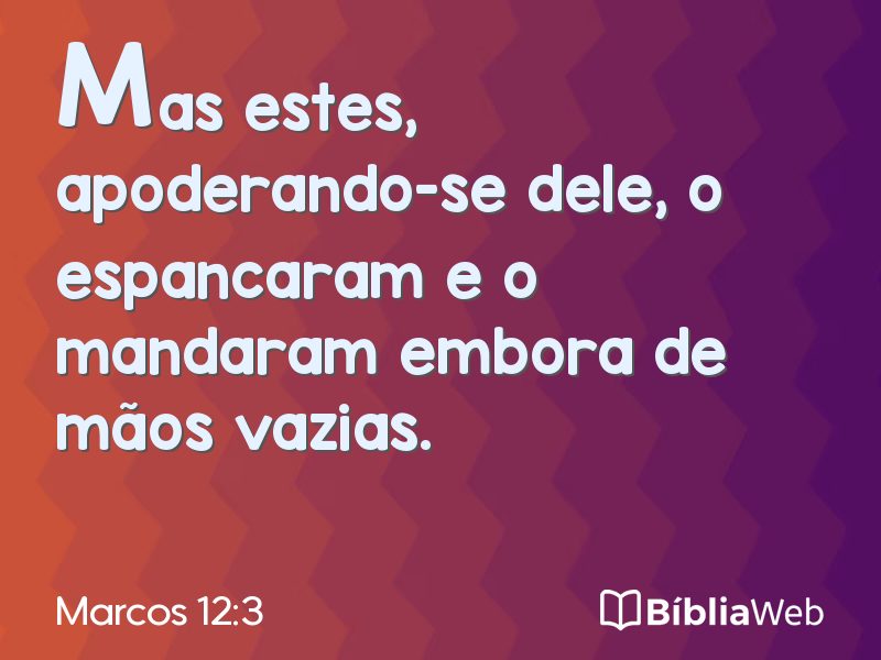Marcos 12:3 em imagem para compartilhar