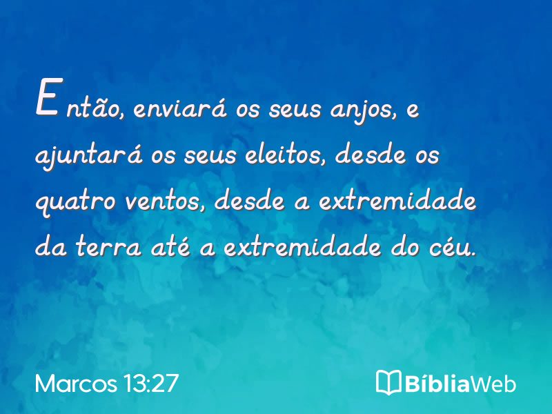 Marcos 13:27 em imagem para compartilhar