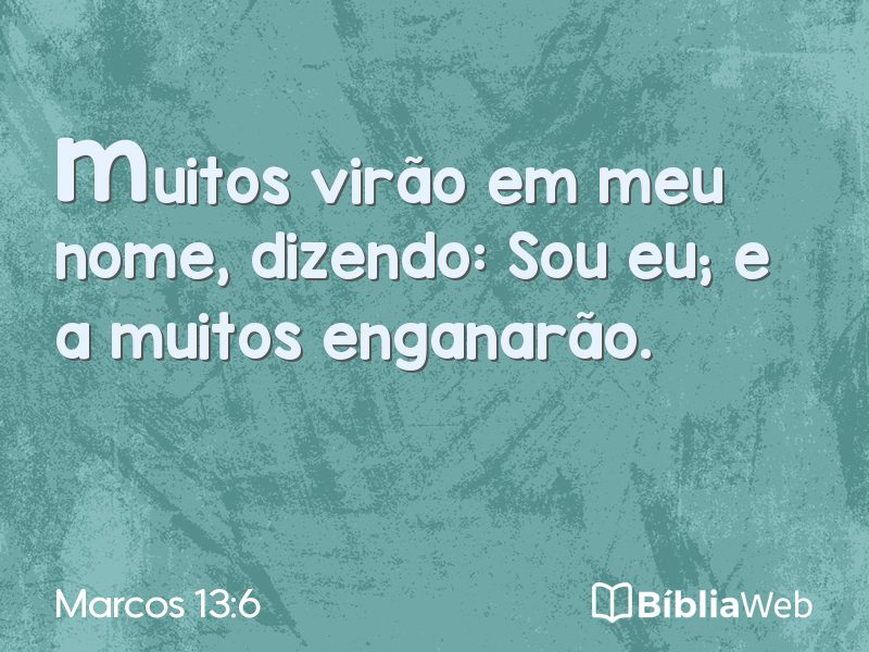Marcos 13:6 em imagem para compartilhar