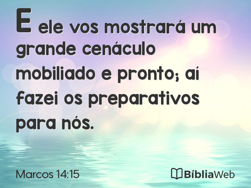 Marcos 14:15 em imagem para compartilhar