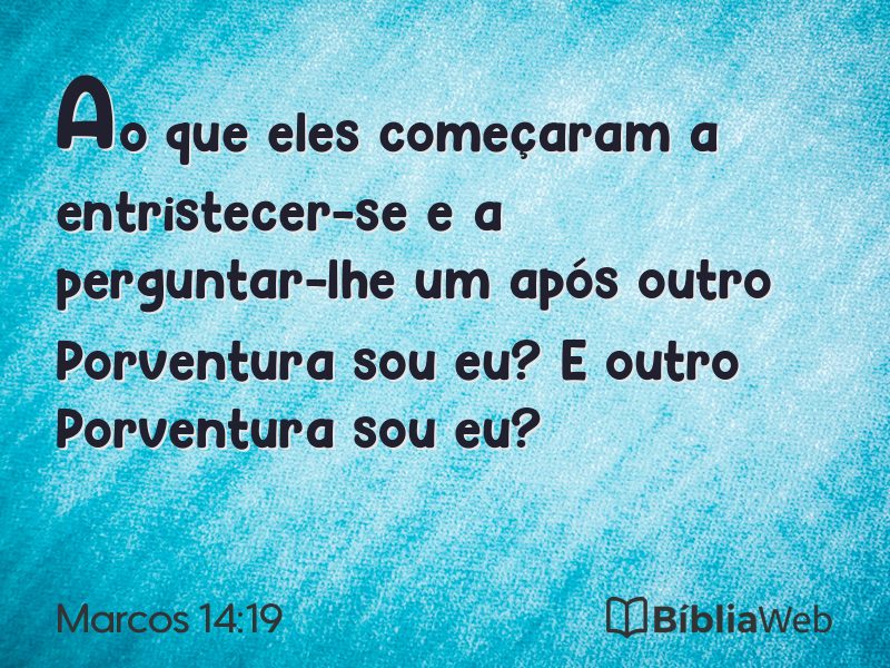 Marcos 14:19 em imagem para compartilhar