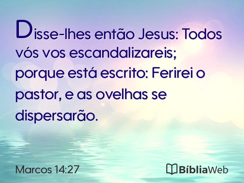 Marcos 14:27 em imagem para compartilhar