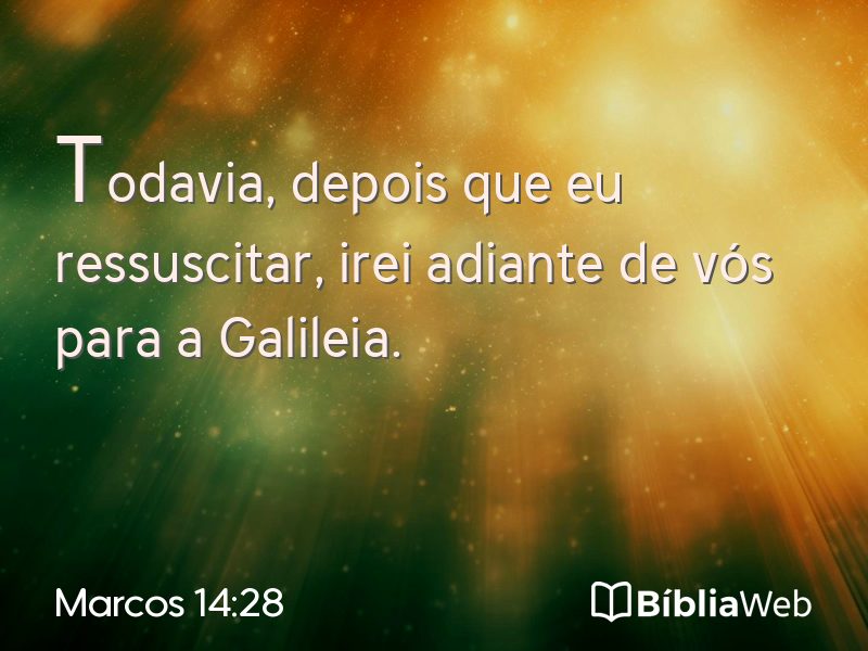 Marcos 14:28 em imagem para compartilhar