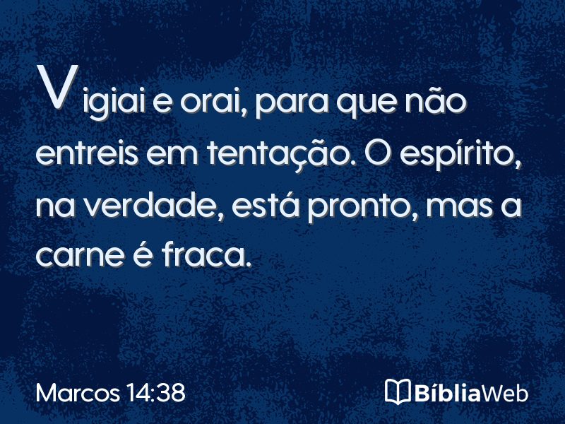 Marcos 14:38 em imagem para compartilhar