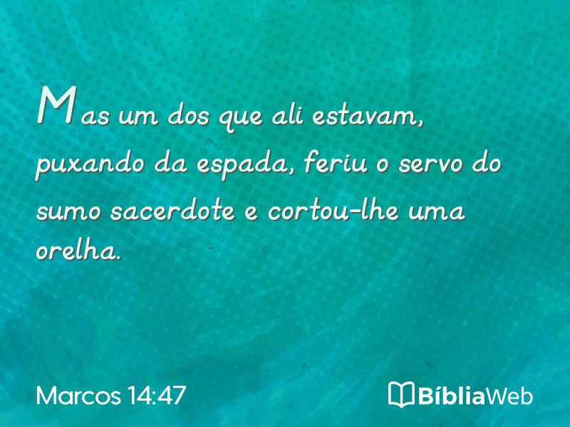 Marcos 14:47 em imagem para compartilhar