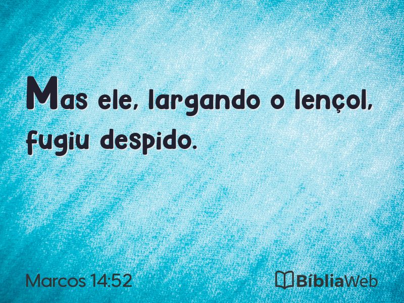 Marcos 14:52 em imagem para compartilhar