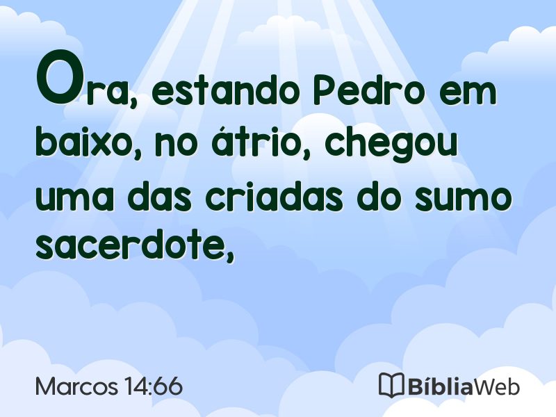 Marcos 14:66 em imagem para compartilhar
