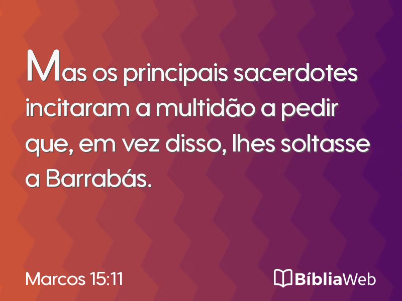 Marcos 15:11 em imagem para compartilhar