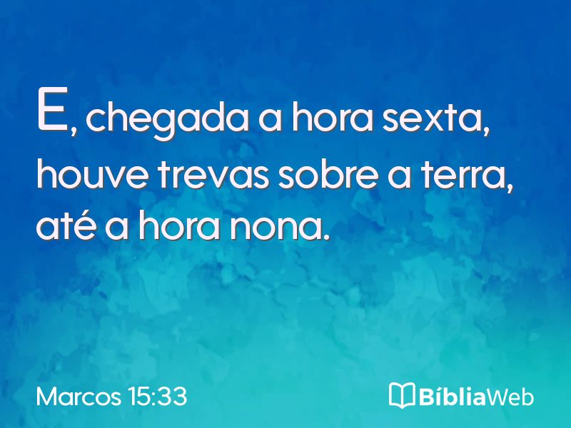 Marcos 15:33 em imagem para compartilhar