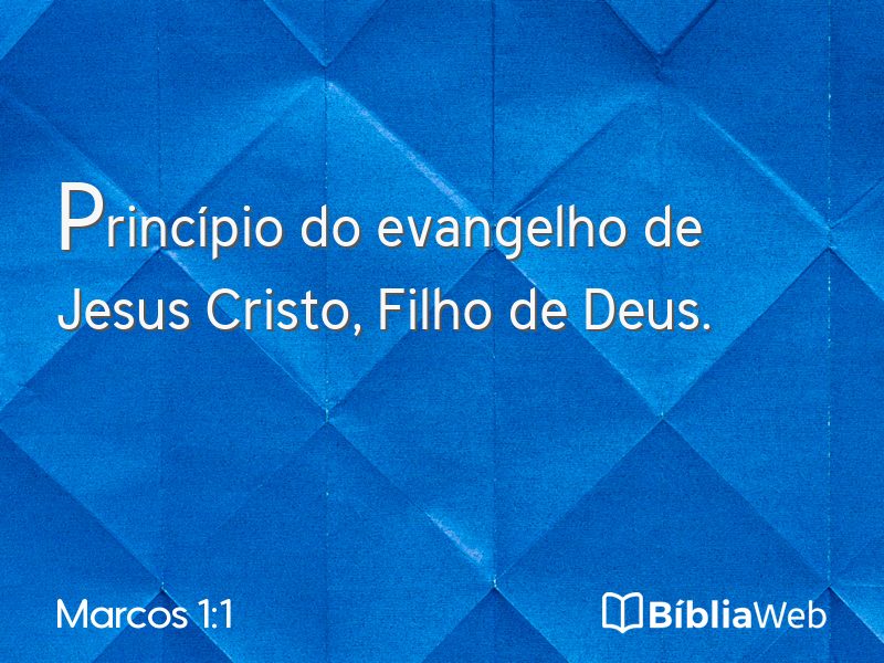 Marcos 1:1 em imagem para compartilhar