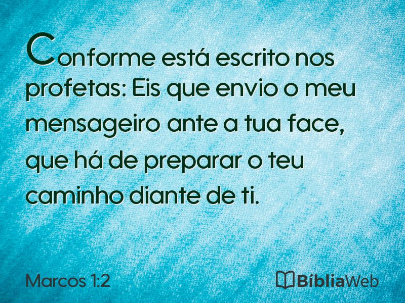 Marcos 1:2 em imagem para compartilhar