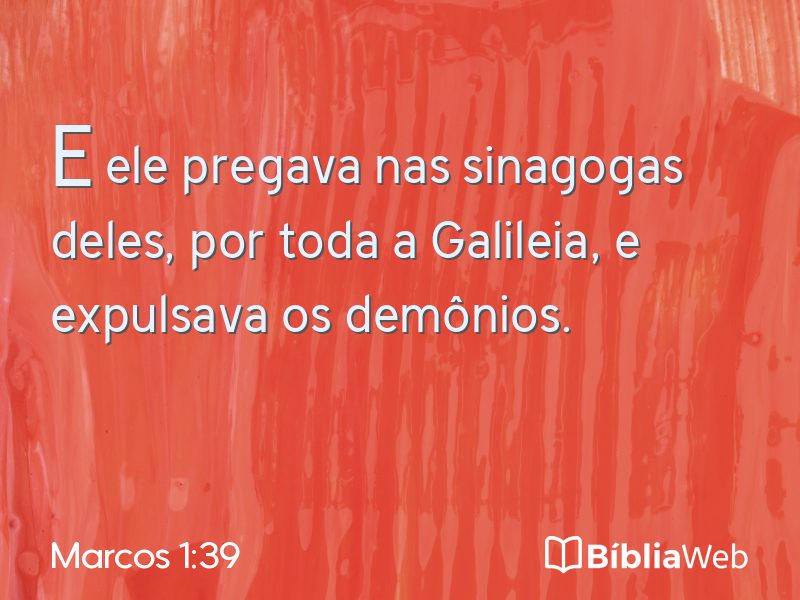 Marcos 1:39 em imagem para compartilhar