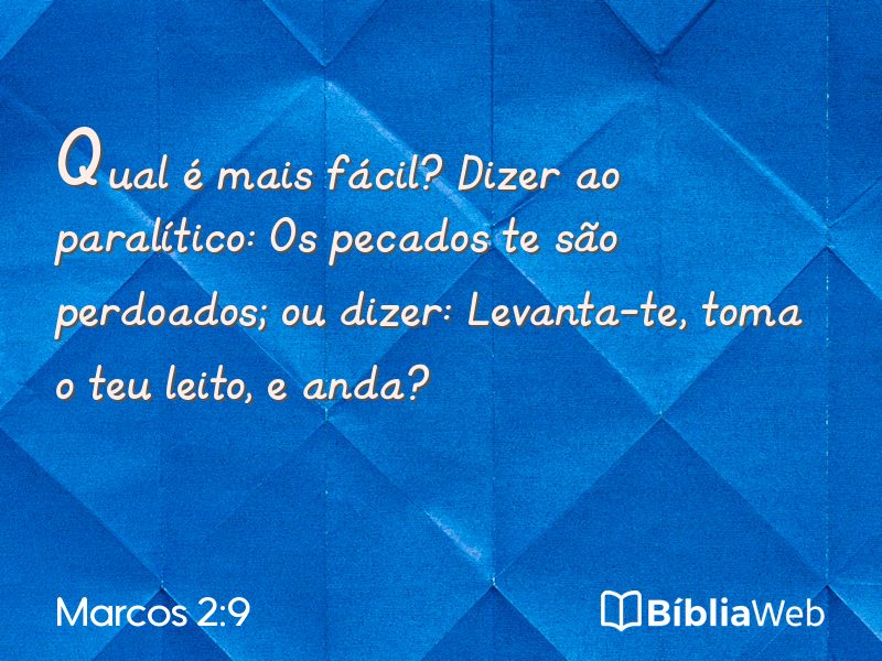 Marcos 2:9 em imagem para compartilhar