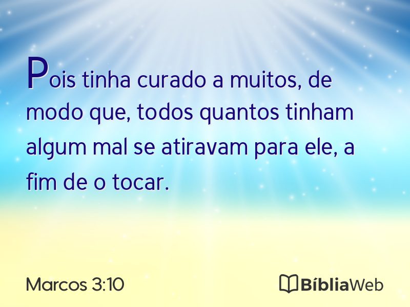 Marcos 3:10 em imagem para compartilhar