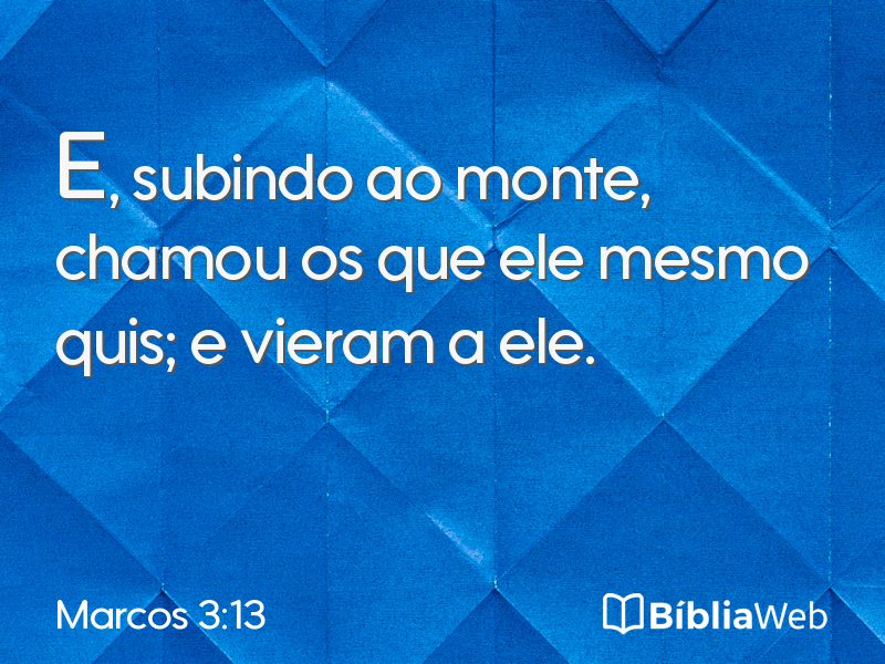 Marcos 3:13 em imagem para compartilhar